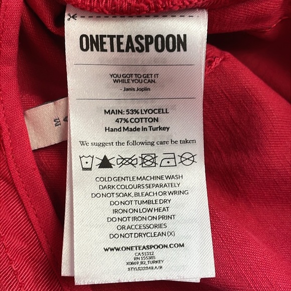 New One Teaspoon Tuxedo Taylor Pants Red Tux Stripe Pleat Front Sz 25 - Picture 12 of 12